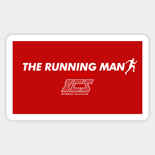 THE RUNNING MAN - ICS Network Television logo Magnet